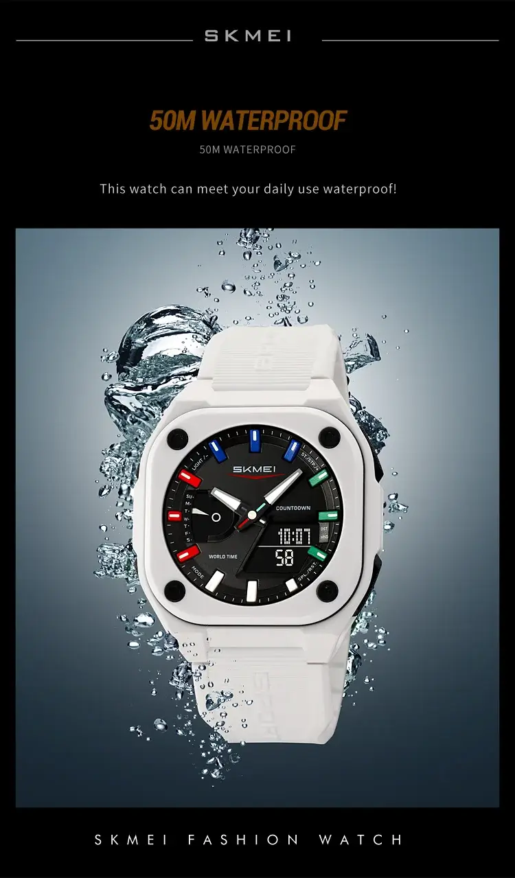 SKMEI 2328 50M waterproof rating swimming watch