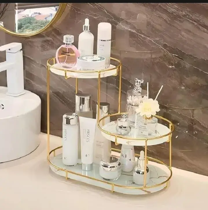 Top rated 3-tier makeup shelf from Daraz with 4.9 star reviews