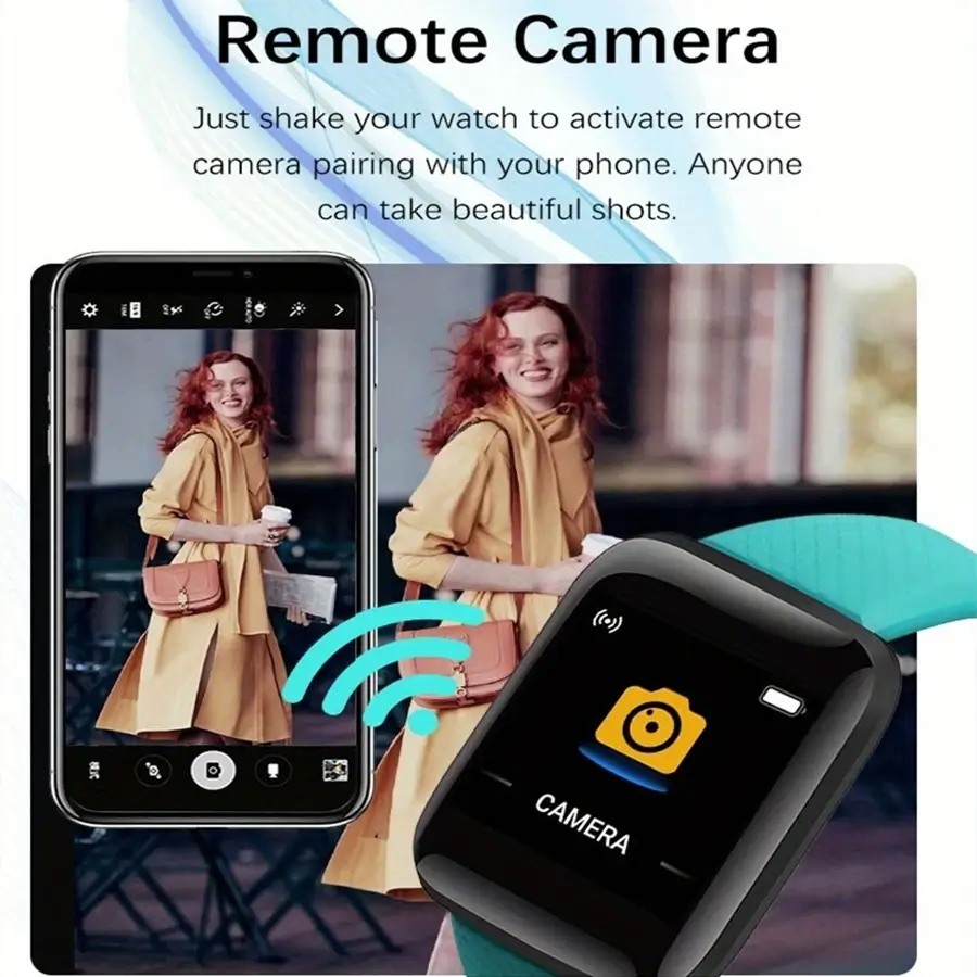 Using a smartwatch as a remote shutter for phone camera