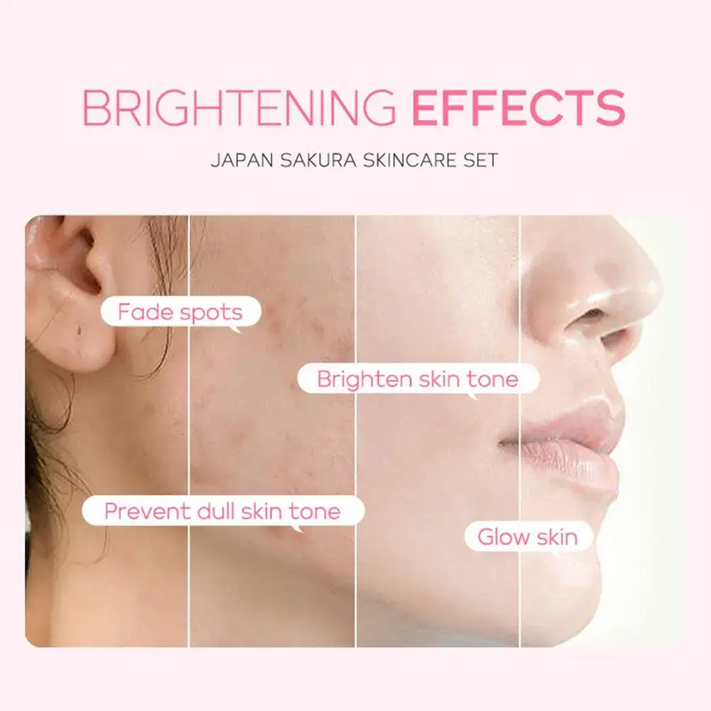 Close-up of skin results showing faded spots and a brightened, glowing skin tone.