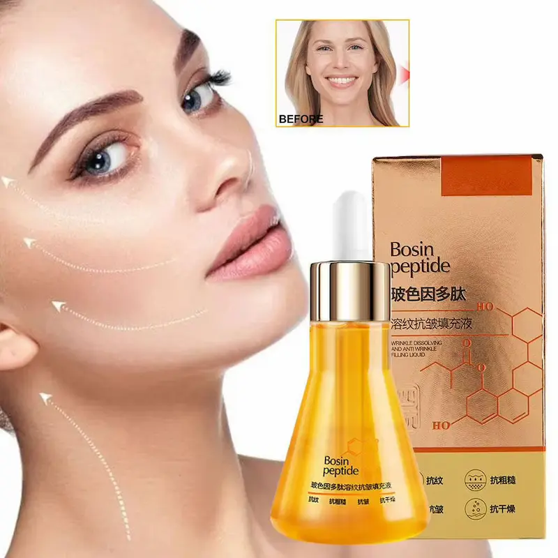 Polypeptide Skincare Set Review - Before and after anti-aging facial lifting results.