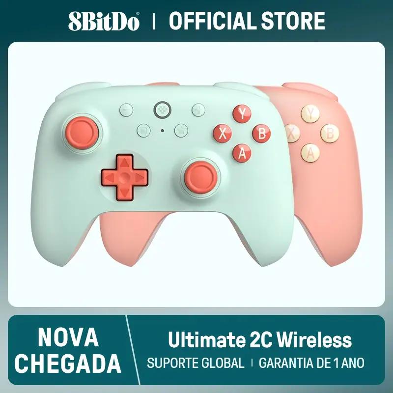 8BitDo Ultimate 2C Mint and Peach color options
