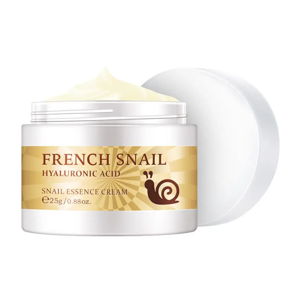 LAIKOU French Snail Essence Cream with Hyaluronic Acid for deep hydration.