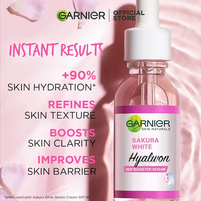 List of facial care benefits including skin clarity, hydration boost, and barrier protection.