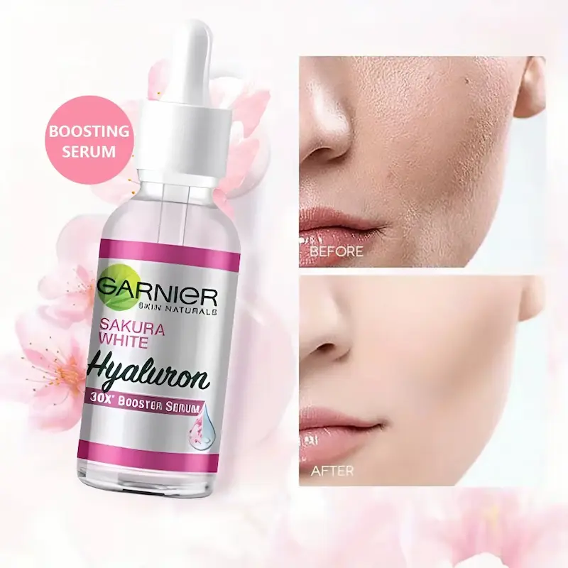 Visible improvement in pores and skin texture as demonstrated in this Garnier Pink Serum Review.