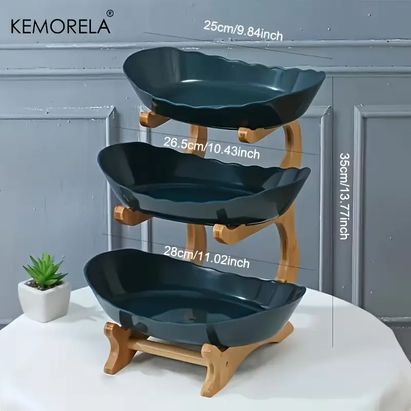 Size specifications for the Green KEMORELA variant featuring a 3-tier vertical stack.