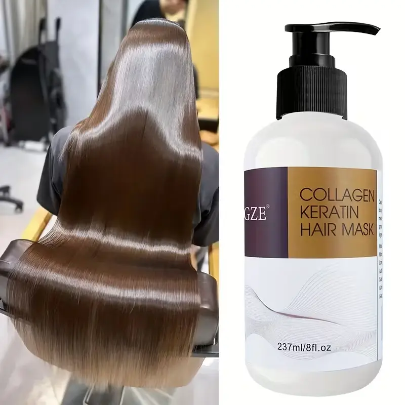 Instant hair transformation using GZE Collagen Keratin Mask