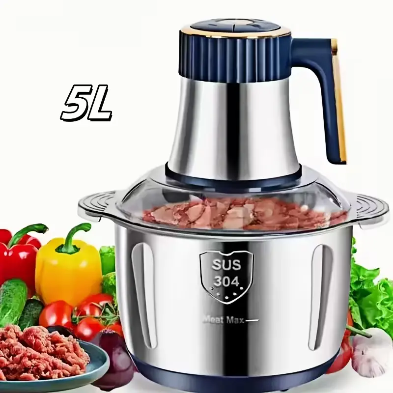 BELITA AMY 5L large capacity stainless steel electric food processor for professional kitchen use.