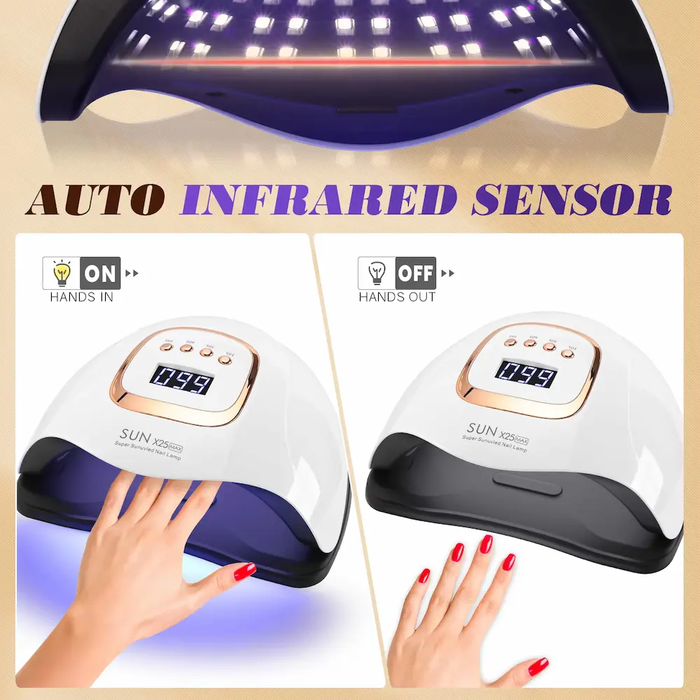 Automatic smart motion sensor detecting hand movement to turn light on and off.