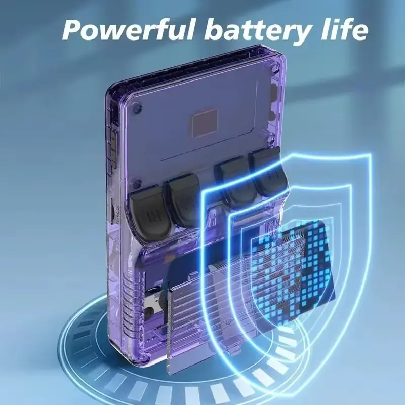 Rear view revealing powerful rechargeable battery pack and internal circuit board protection.