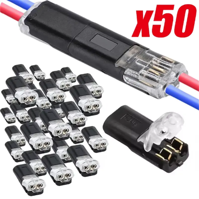 2 Pin Way Plug Waterproof Electrical Connector bulk pack for automotive wiring.