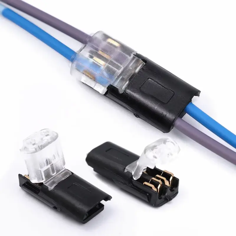 Secure car wire cable joined by a 2 Pin Way Plug Waterproof Electrical Connector.