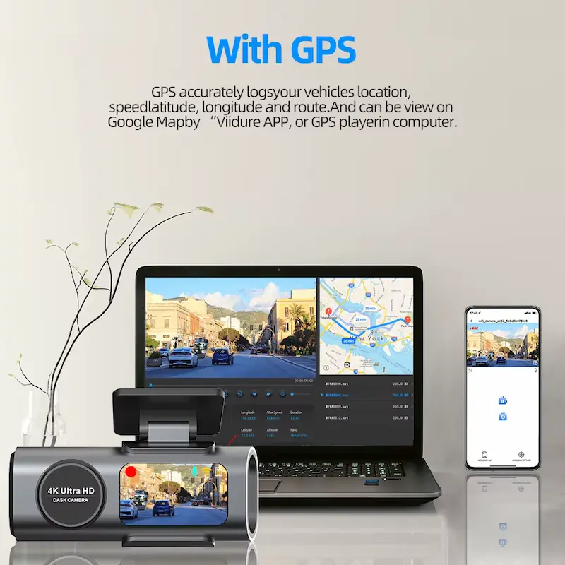 Real-time GPS route tracking and video playback demonstrated in Acceo B53P Review 2026.
