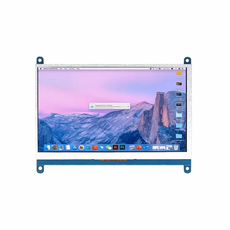 A desktop operating system interface showing bright colors and clear text clarity during this 7 Inch Monitor Review test.