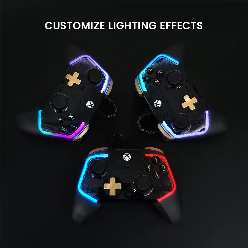 Customizable ambient RGB illumination modes shown in this GameSir Kaleid Flux Review.