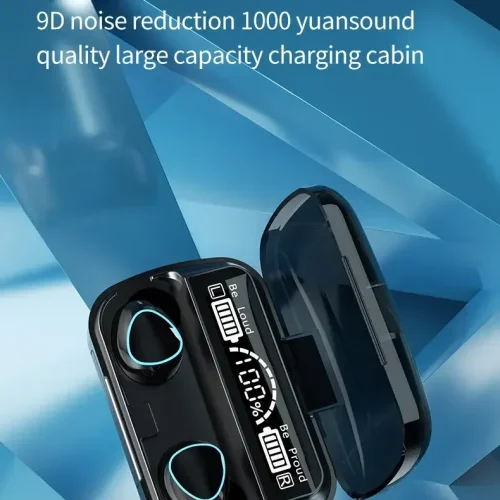 M10 Wireless Earbuds with LED Power Display and Built-in Power Bank Case
